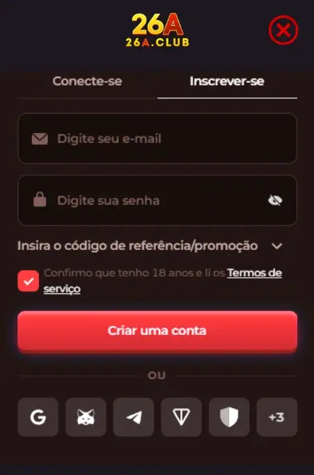 registro e login